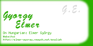 gyorgy elmer business card